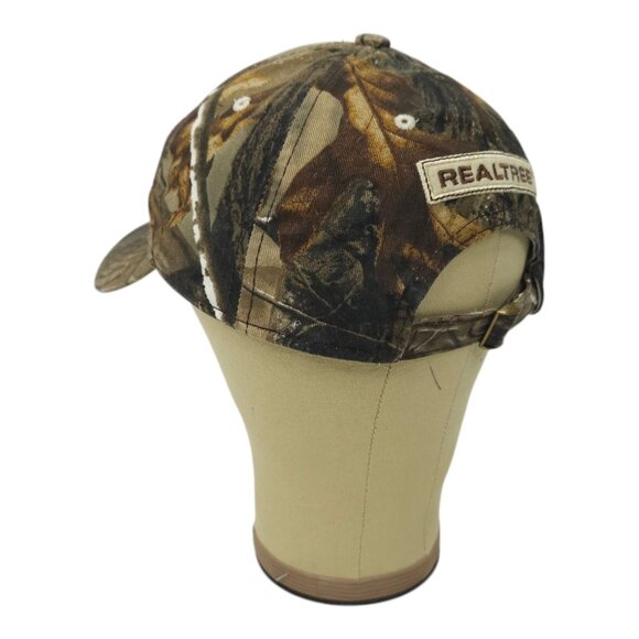 Team Realtree Camo Tuck Strap Cap Embroidered Patch Trucker Baseball Hunting Hat - Picture 12 of 13